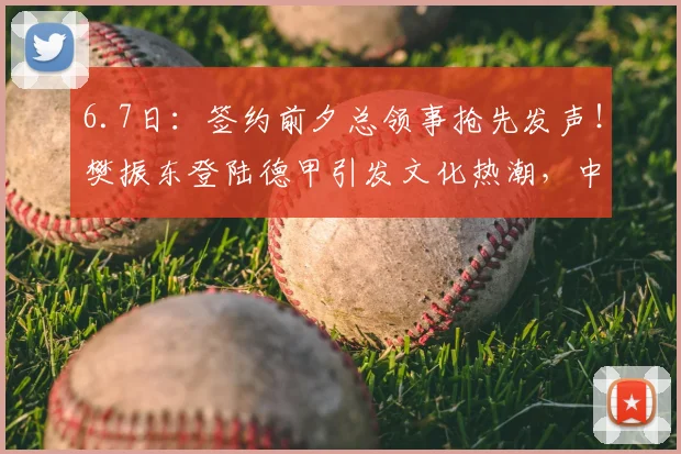 6.7日:签约前夕总领事抢先发声!樊振东登陆德甲引发文化热潮,中德民间交流迎来新桥梁_欧洲足联欧洲联赛_法兰克福